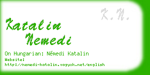 katalin nemedi business card